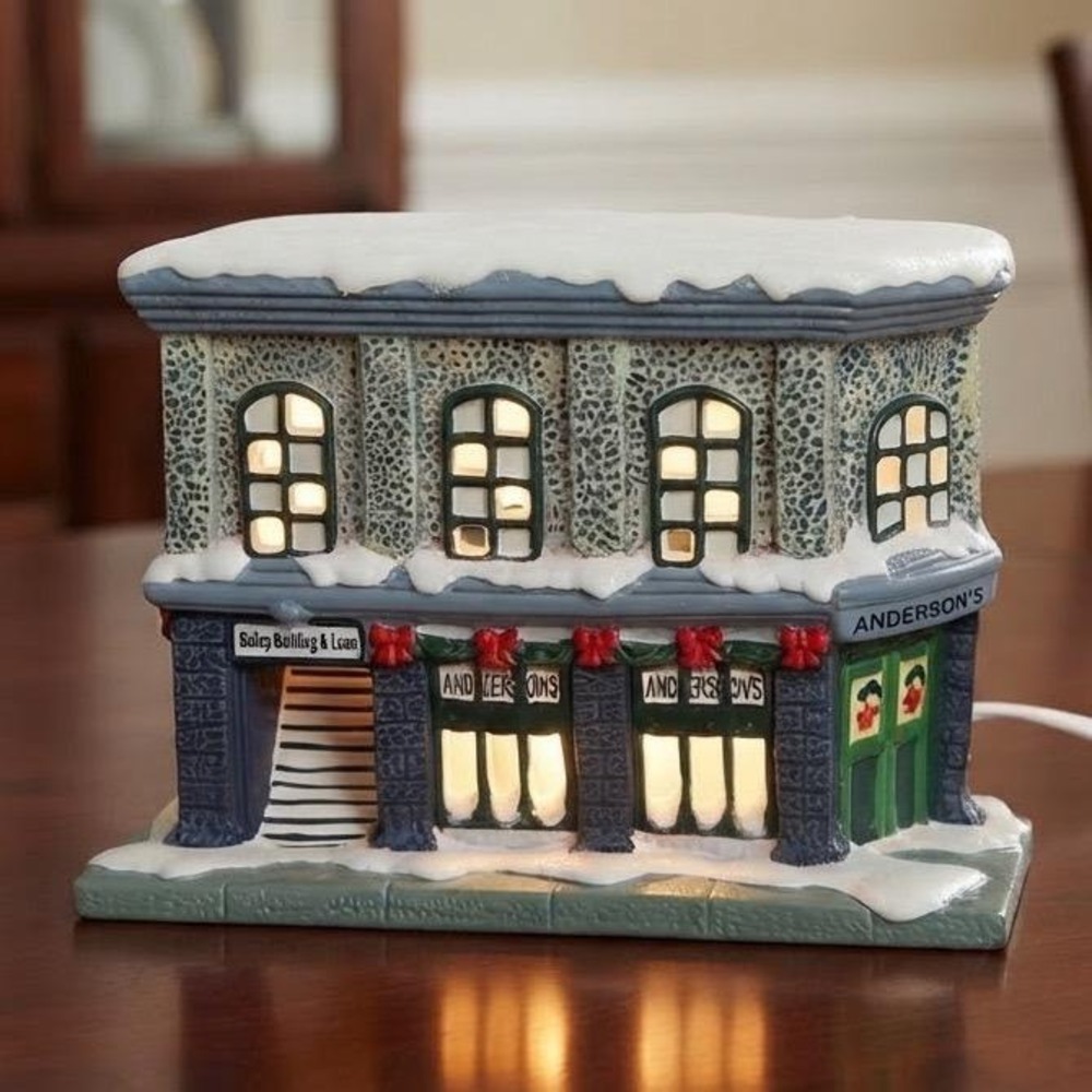 VTG Working Enesco It's A Wonderful Life Bailey Building & Loan 4019774‎